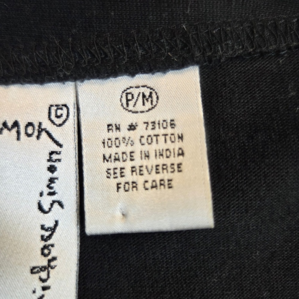 VTG Michael Simon Lite Womens Black Embroidered Vacation Cardigan P/M - Picture 4 of 8